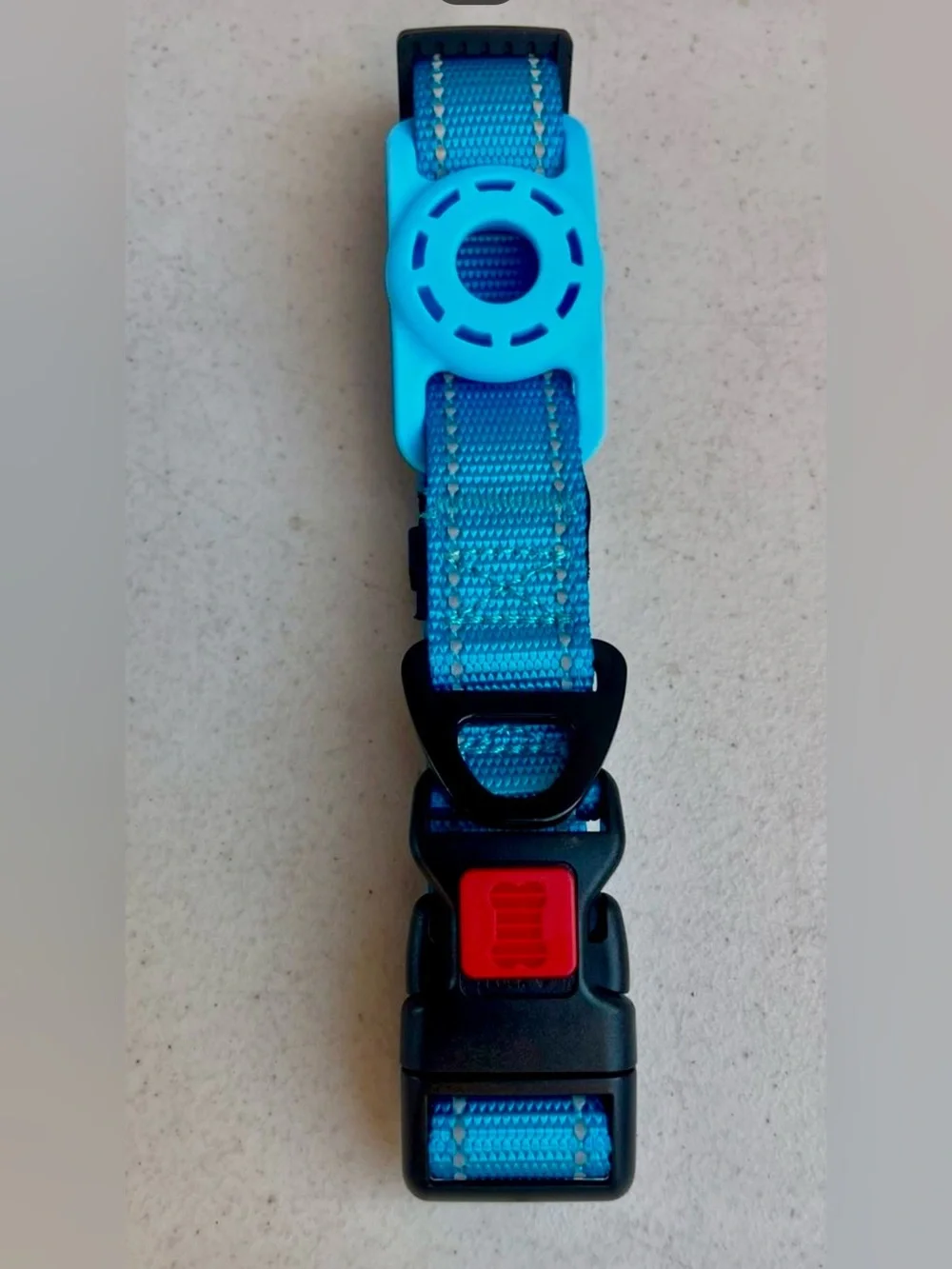 Airtag Dog Collar with AirTag Holder for Medium Dogs, Reflective, Soft Padded &